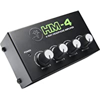 Mackie HM Series- 4 vías amplificador de auriculares mezclador accesorio 1-ch x 4 auriculares (HM-4)- negro